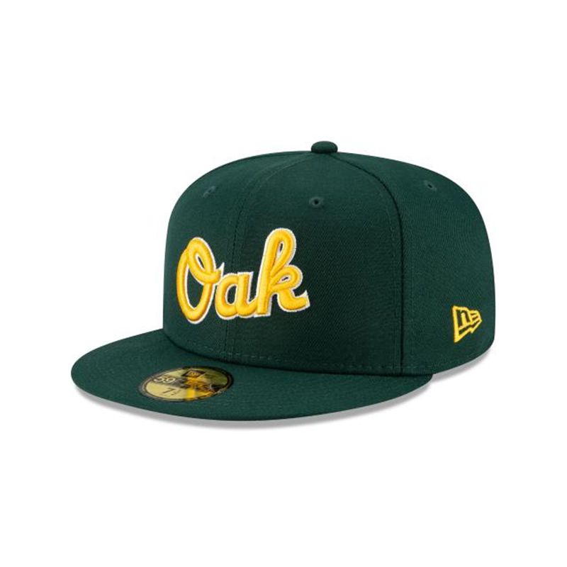 MLB Oakland Athletics Ligature 59Fifty Fitted (IFG7342) - Green New Era Caps